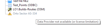 USD Data Provider not available