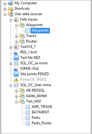 Spatial Manager™ for AutoCAD Data sources Area
