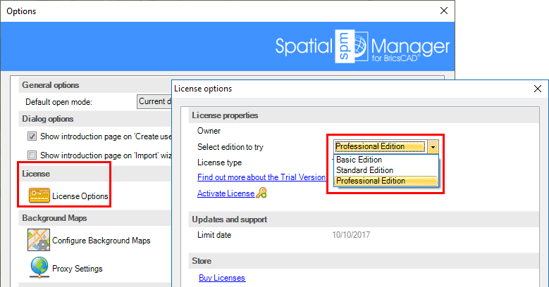 Spatial Manager™ for GstarCAD select trial edition