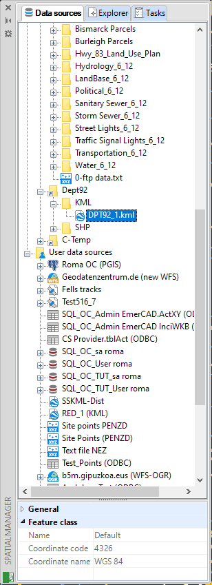 Spatial Manager™ for AutoCAD Application Palette