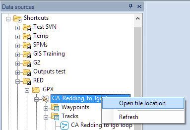 Open the file location in Windows Explorer